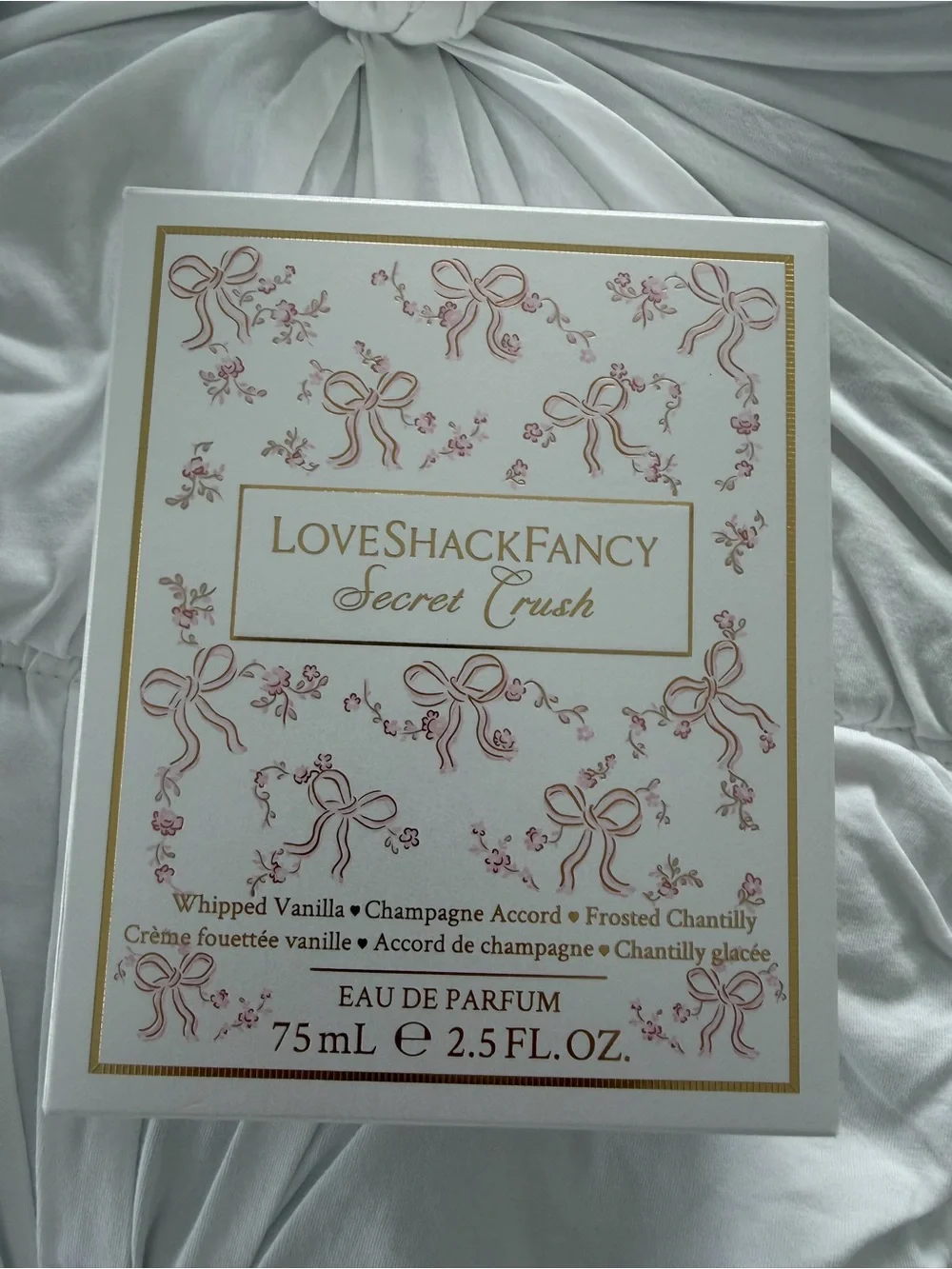 LoveShackFancy Secret Crush Perfume Bottle - White & Gold - Picture 2 of 4